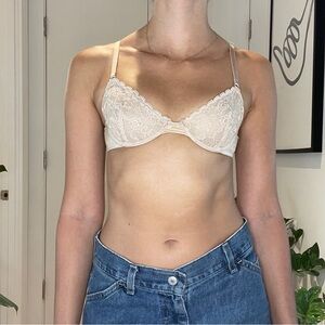Vintage Lacey Cream Victoria’s Secret Bra